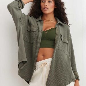 Aerie Lumberjane Waffle Shirt